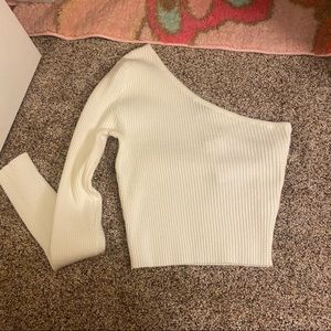 White off shoulder top